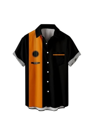 McLaren F1 Men's Hawaiian Button Down Shirt - Orange