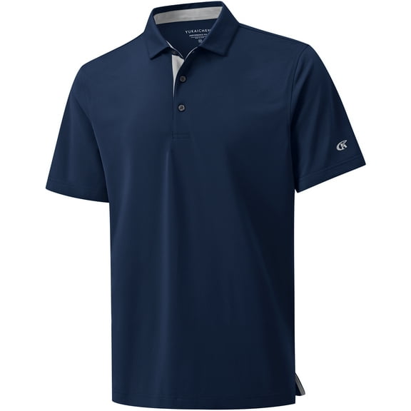 Mens Polo Shirts Short Sleeve Casual Solid Stylish Dry Fit Performance Designed Collared Golf Polo Shirts for mens