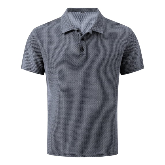 Mens Polo Shirts Short Sleeve Casual Summer Polo Tee Classic Collared Golf Stylish Tops Button Up Shirts