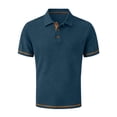 thumbnail image 1 of Mens Polo Shirts Short Sleeve Collared Textured Quick Dry Casual Golf Shirt for Men, 1 of 6