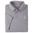 thumbnail image 1 of Mens Polo Shirts Short Sleeve Cross CHI-RHO Jesus Christ Embroidered Casual Polo Shirts, 1 of 3