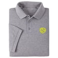 thumbnail image 1 of Mens Polo Shirts Short Sleeve DJ 45 RPM Adapter Embroidered Casual Polo Shirts, 1 of 3