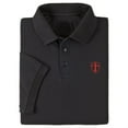 thumbnail image 1 of Mens Polo Shirts Short Sleeve Knights Templar Shield Red Cross Embroidered Casual Polo Shirts, 1 of 3