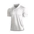 thumbnail image 1 of Mens Polo Shirts Short Sleeve Quick Dry Collared Shirt Lightweight Work Shirts with 3 Buttons 3XL, 1 of 4