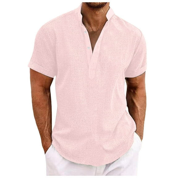 Mens Polo Shirts Short Sleeve Solid Holiday Tops Lapel Slim Fit Mens Performance Polos,Red,S