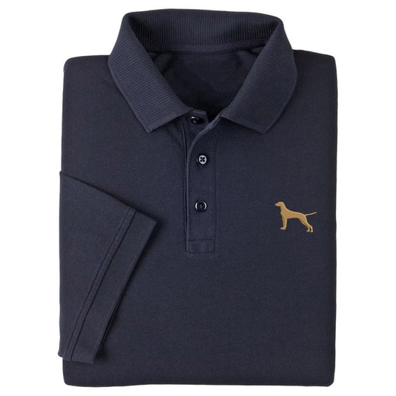 Mens Polo Shirts Short Sleeve Vizsla Dog Embroidered Casual Polo Shirts