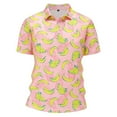 thumbnail image 1 of Mens Polo Shirts Tops Banana Printed Short Sleeve Outdoor Leisure Mens Casual Shirts,OTHER,XL, 1 of 2
