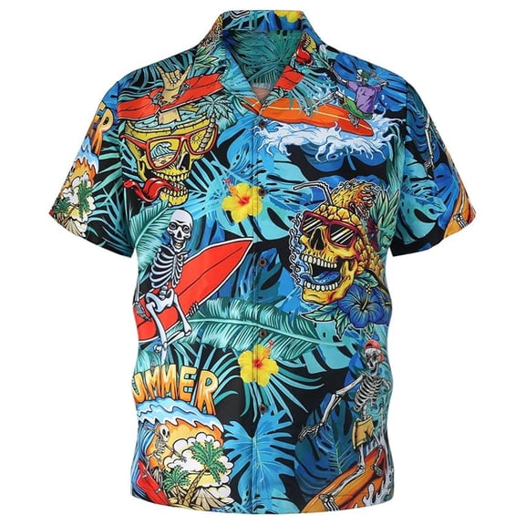 Mens Polo Shirts Tops Printed Long Sleeve Button Down Unique Fabric Outdoor Mens Work Clothing,Dark Blue,XL