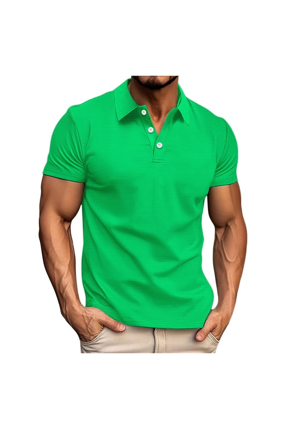 Mens Polo Shirts with Pocket Crew Neck Quick Dry Black Polo Shirts for Men Cotton Collared Shirt Classic Fit Casual Polo Tops