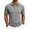 thumbnail image 1 of Mens Polo Short Sleeve Casual Summer Structured Collar Fashion Relaxed Fit Dressy Polo, M, 1 of 6