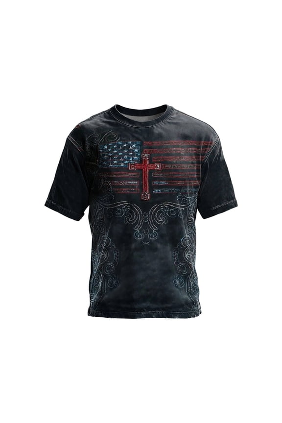 Mens Polo T-Shirt Graphic Print Short Sleeve Crew Neck Mens Performance Polos,Black,4XL