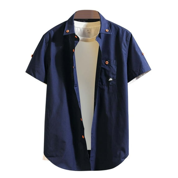 Mens Polos Mens Golf Shirts Short Sleeve Solid Lapel Pocket Cardigan Mens Graphic T-Shirts