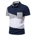 thumbnail image 1 of Mens Polos Shirts Short Sleeve Breathable Tennis Shirts Summer Button Front Polos Tshirts Wicking Quick Dry Comfy Tshirts Smart Work Office Professional Shirts ClearanceSize, 1 of 4