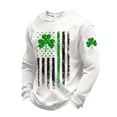 thumbnail image 1 of Mens Polos Shirts Texture Saint Patrick'S Day Short Sleeve Mens Graphic T-Shirts,White,3XL, 1 of 3