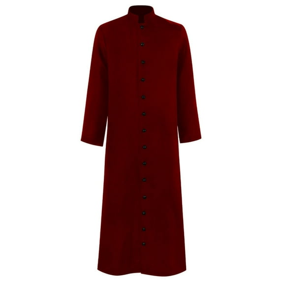 Mens Polos Solid Color Button Down Long Pastoral Attire Mens Knit Polo,,XL