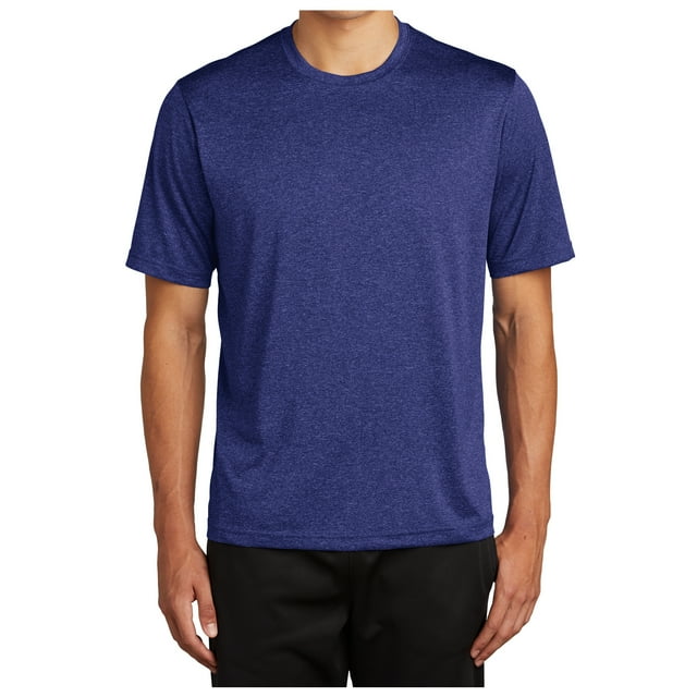 Mens Polyester Heather Contender Tee Cobalt Heather Large