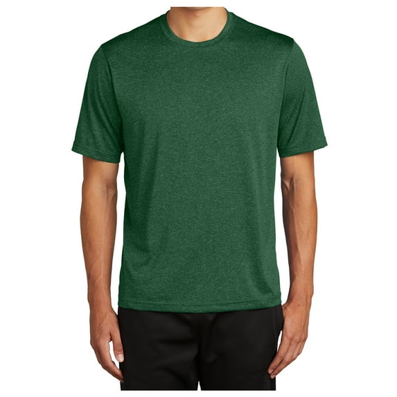 Mens Polyester Heather Contender Tee Forest Green Heather Medium