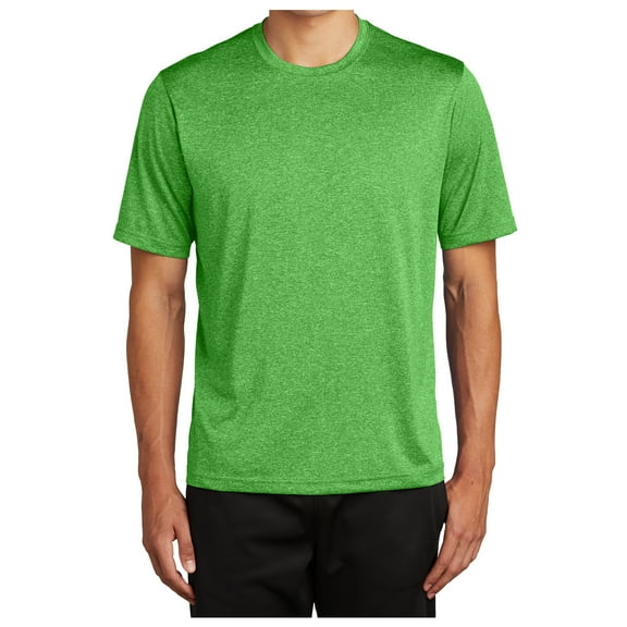 Mens Polyester Heather Contender Tee Turf Green Heather Large
