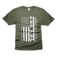 thumbnail image 1 of Mens Pop Pop T-shirt 4th Of July Patriotic Shirt Grandpa Grandfather USA Flag Shirt Patriotic Gifts (4X-Large Military Green), 1 of 6