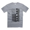 thumbnail image 1 of Mens Pop Pop T-shirt 4th Of July Patriotic Shirt Grandpa Grandfather USA Flag Shirt Patriotic Gifts (XX-Large Grey), 1 of 6