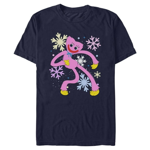 Mens Poppy Playtime Kissy Missy Snowflakes T Shirt