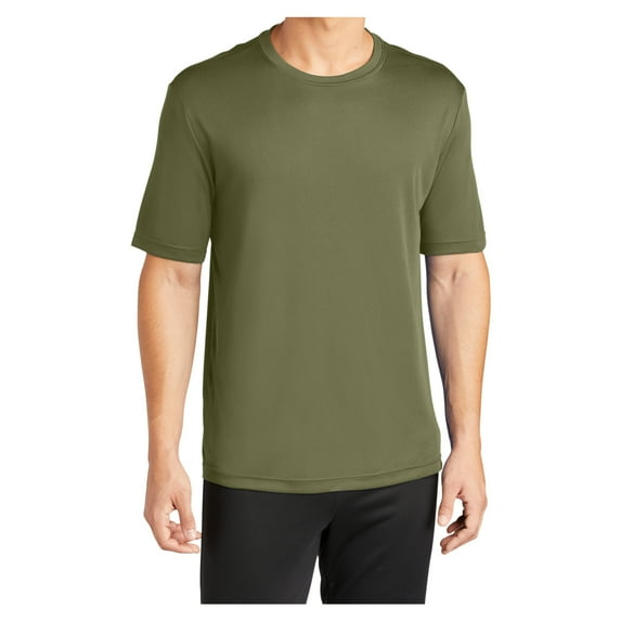 Mens PosiCharge Competitor Polyester Tee Shirt Olive Drab Green L
