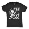 thumbnail image 1 of Mens Pot Dealer T Shirt Funny Coffee Tee Diner Shirt Caffeine Waitress Tee Graphic Tees, 1 of 7