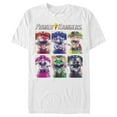 thumbnail image 1 of Mens Power Rangers Character Helmets T-Shirt 2X White, 1 of 5