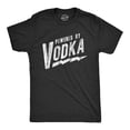 thumbnail image 1 of Mens Powered By Vodka T Shirt Funny Liquor Lovers Drinking Tee for Guys Graphic Tees, 1 of 9