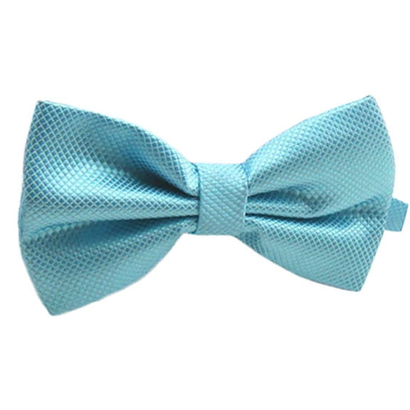 Mens Pre-Tied Blue Bow Tie for Formal Events