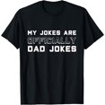 thumbnail image 1 of Mens Pregnancy Announcement "My Jokes Are Officially Dad Jokes" T-Shirt, 1 of 4