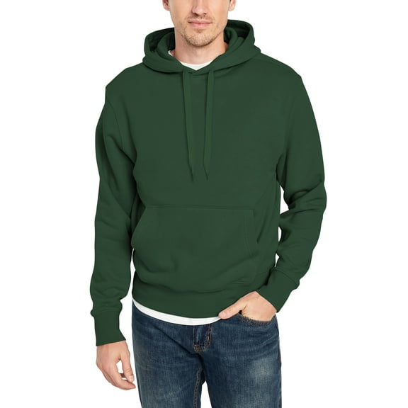 Mens Premium Heavyweight Pullover Hoodie Fleece Sweatshirt Kangaroo Pocket XS-5XL