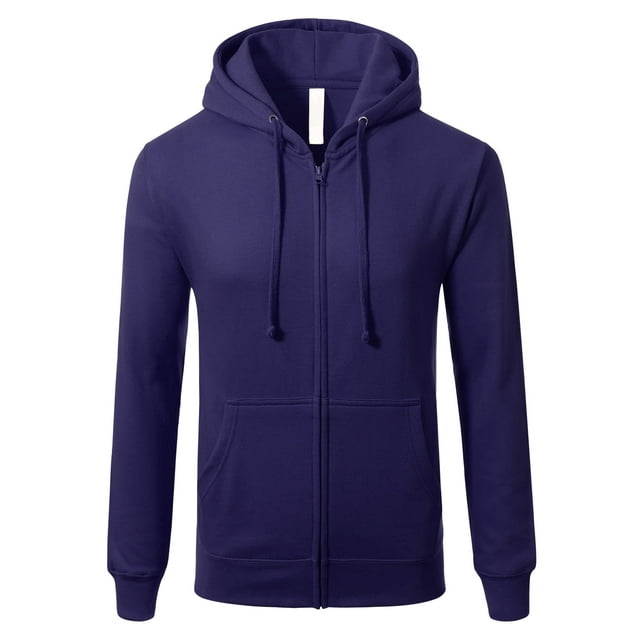 Mens Premium Heavyweight Pullover Hoodie Jacket NAVY 2XL
