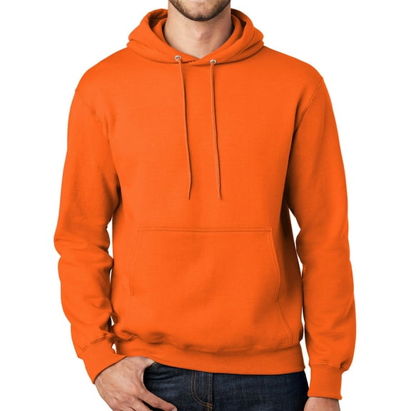 Mens Premium High Visibility Hoodie Sweatshirt, 2XL Safety Orange