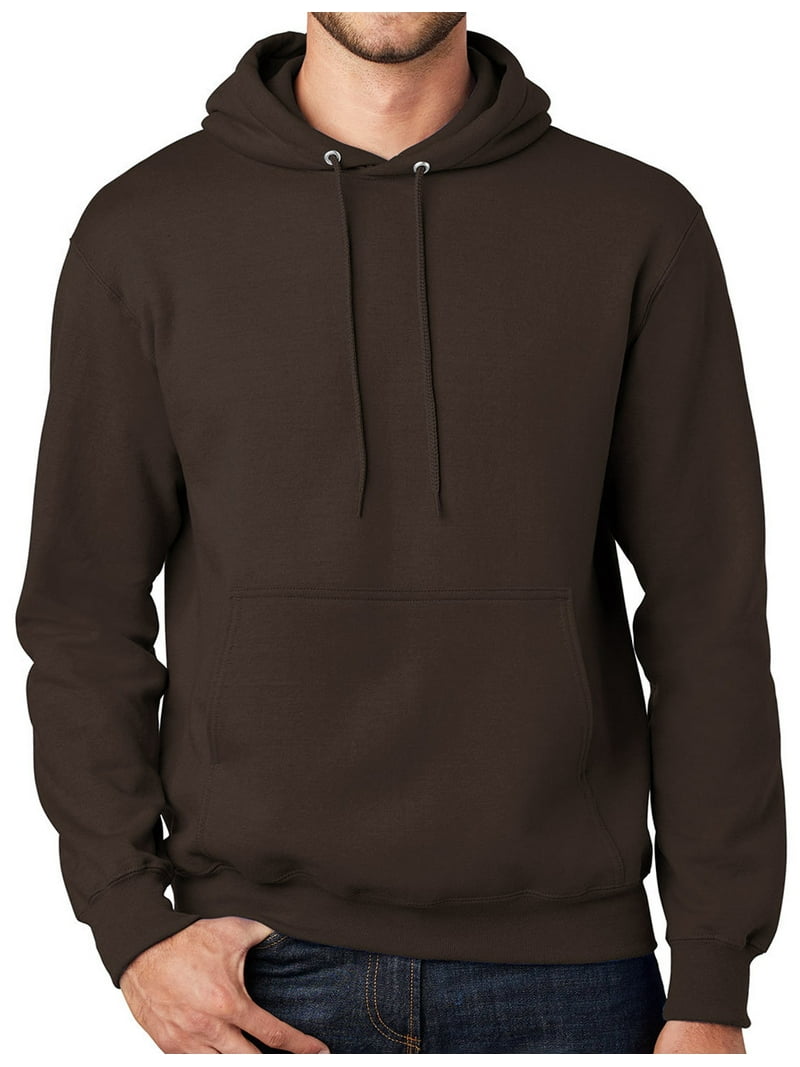 Mens Premium Hooded Hoodie Sweatshirt, 2XL Dark Chocolate Brown