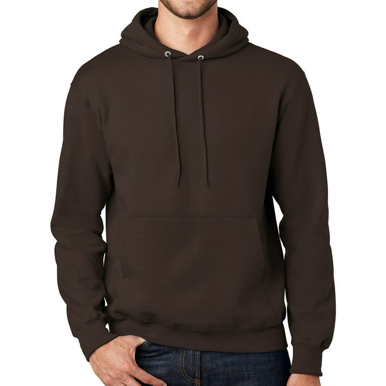 Mens Premium Hooded Hoodie Sweatshirt 4XL Tall Dark Chocolate Brown