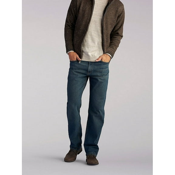 Mens Premium Select Regular Straight Leg Jeans in Serpent
