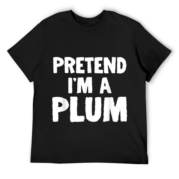 Mens Pretend I'm A Plum Funny Halloween Costume Humor T-Shirt Black