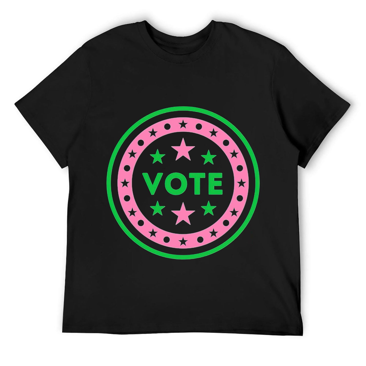 Mens Pretty cute aka vote tee Short Sleeve T Shirt Black 2XL