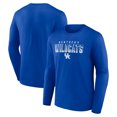 thumbnail image 1 of Kentucky Wildcats Men's Royal Flawless Technique Cotton Long Sleeve T-Shirt, Up to Size 3XL, 1 of 1