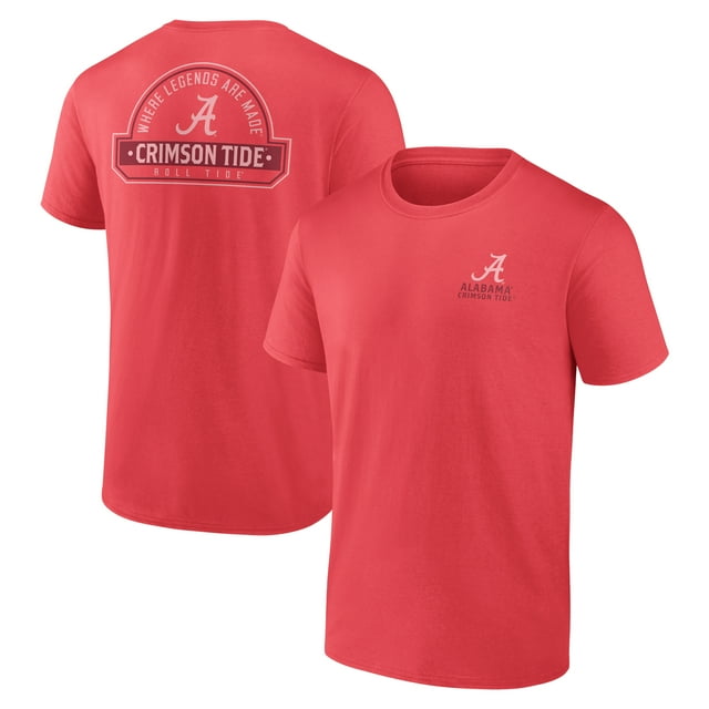 Alabama Crimson Tide Men's Red Stellar Success Bi-Blend T-Shirt, Up to Size 3XL