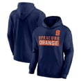 thumbnail image 1 of NCAA Syracuse Orange Men's Navy Stacked Cotton Fleece Pullover Hoodie, Up to Size 3XL, 1 of 3