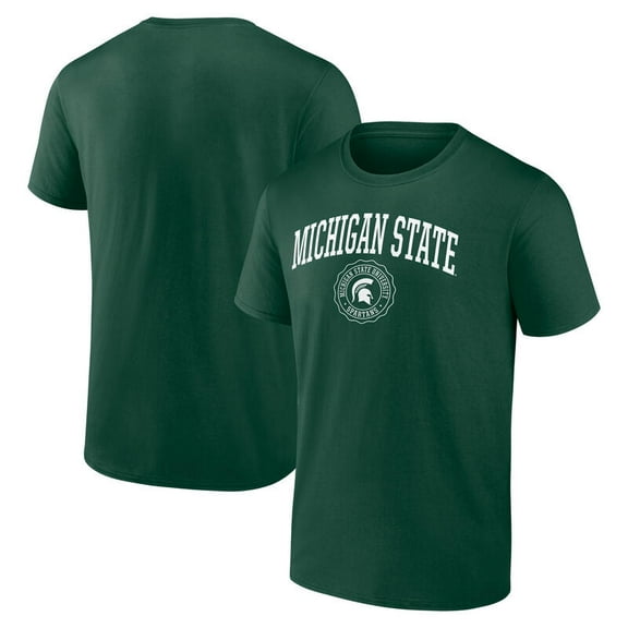 NCAA Michigan State Spartans Men's Green Cotton Short Sleeve T Shirt