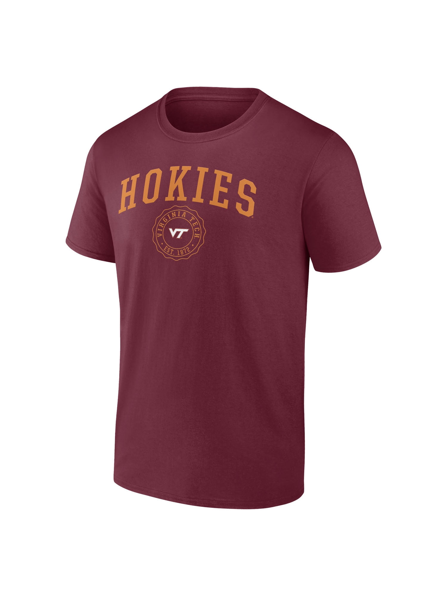 NCAA Virginia Tech Hokies Men's Maroon Cotton Short Sleeve T Shirt