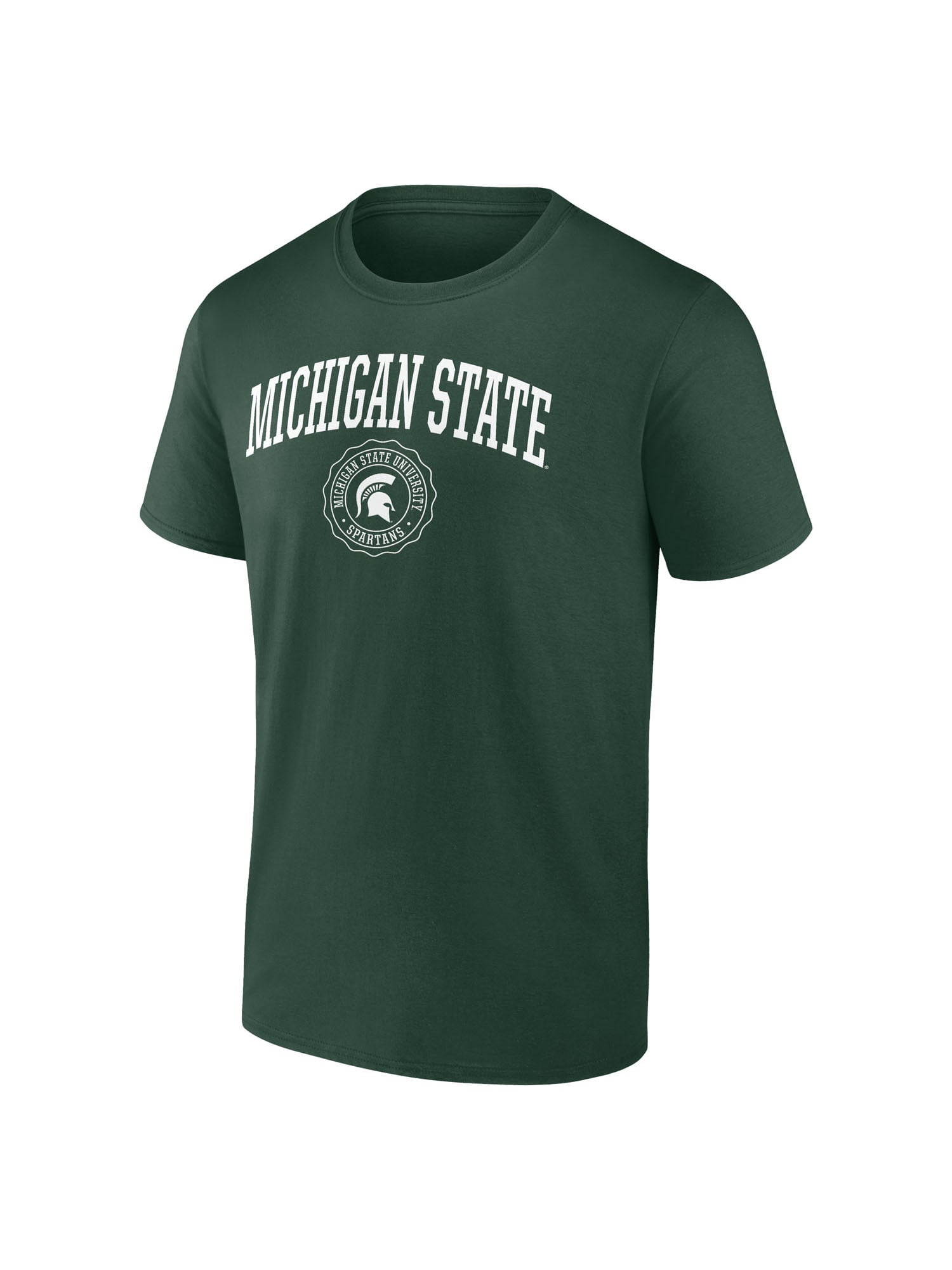 NCAA Michigan State Spartans Men's Green Cotton Short Sleeve T Shirt
