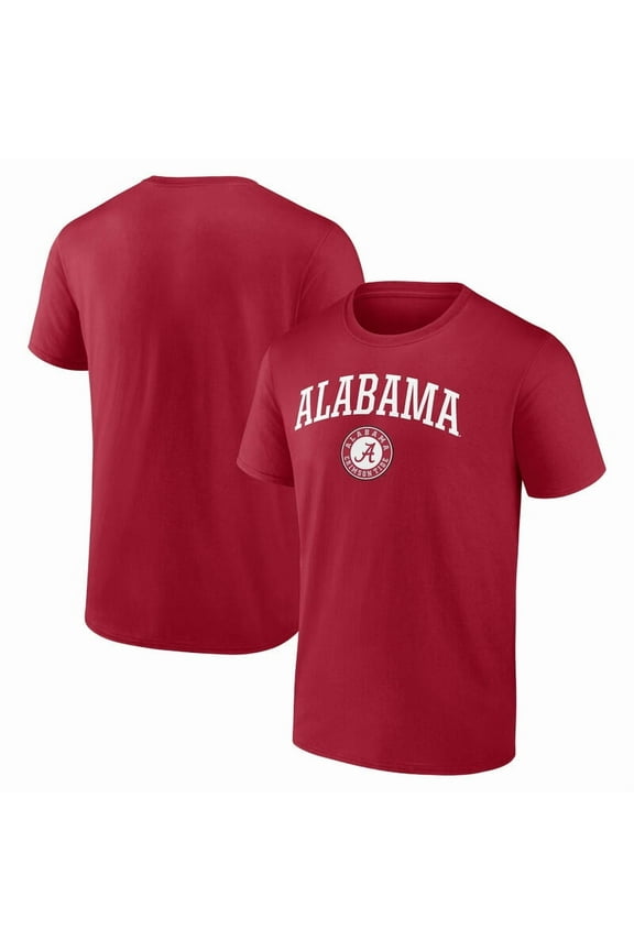 NCAA Alabama Crimson Tide Men's Red Cotton Short Sleeve T Shirt