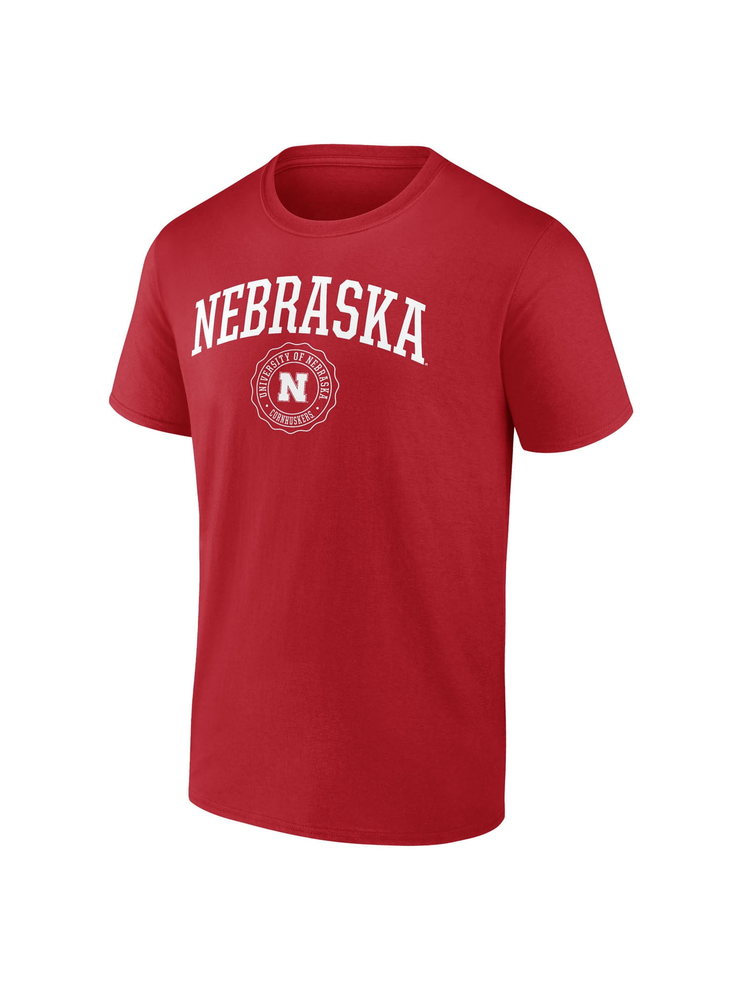 NCAA Nebraska Cornhuskers Men's Red Cotton Short Sleeve T Shirt