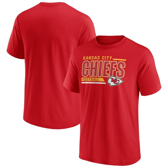 Men's Fanatics Red Kansas City Chiefs Crew Neck T-Shirt