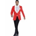 thumbnail image 1 of Mens Prom Blazer - Red ~ White Blazer For Homecoming, 1 of 1
