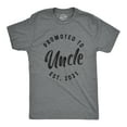 thumbnail image 1 of Mens Promoted to Uncle 2021 T Shirt Funny New Baby Family Graphic Tee Graphic Tees, 1 of 7